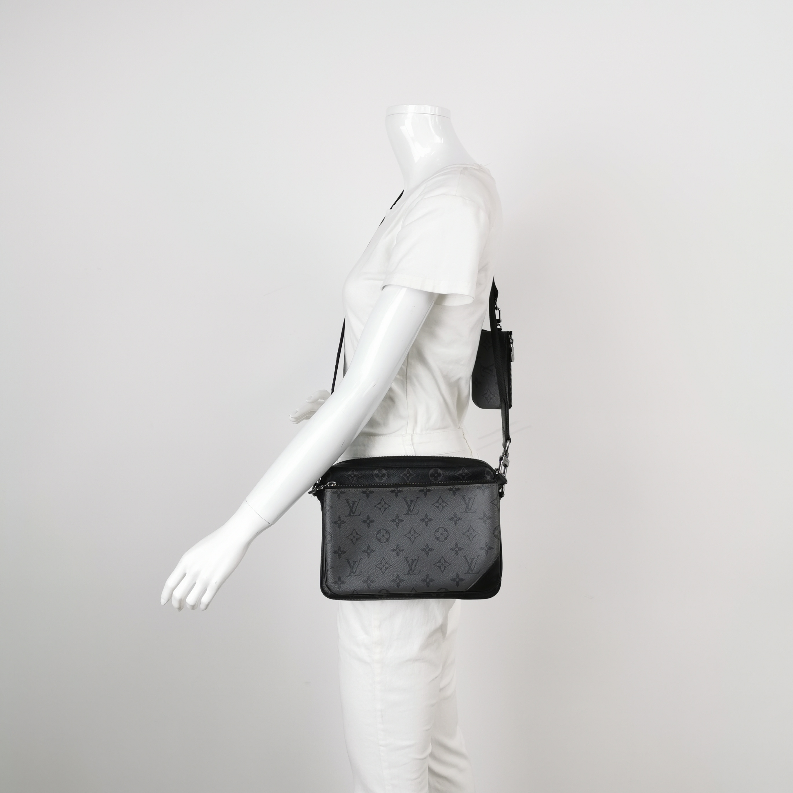 Louis Vuitton(LV) Trio Messenger Bag Reverse Monogram Eclipse Canvas — alternate view