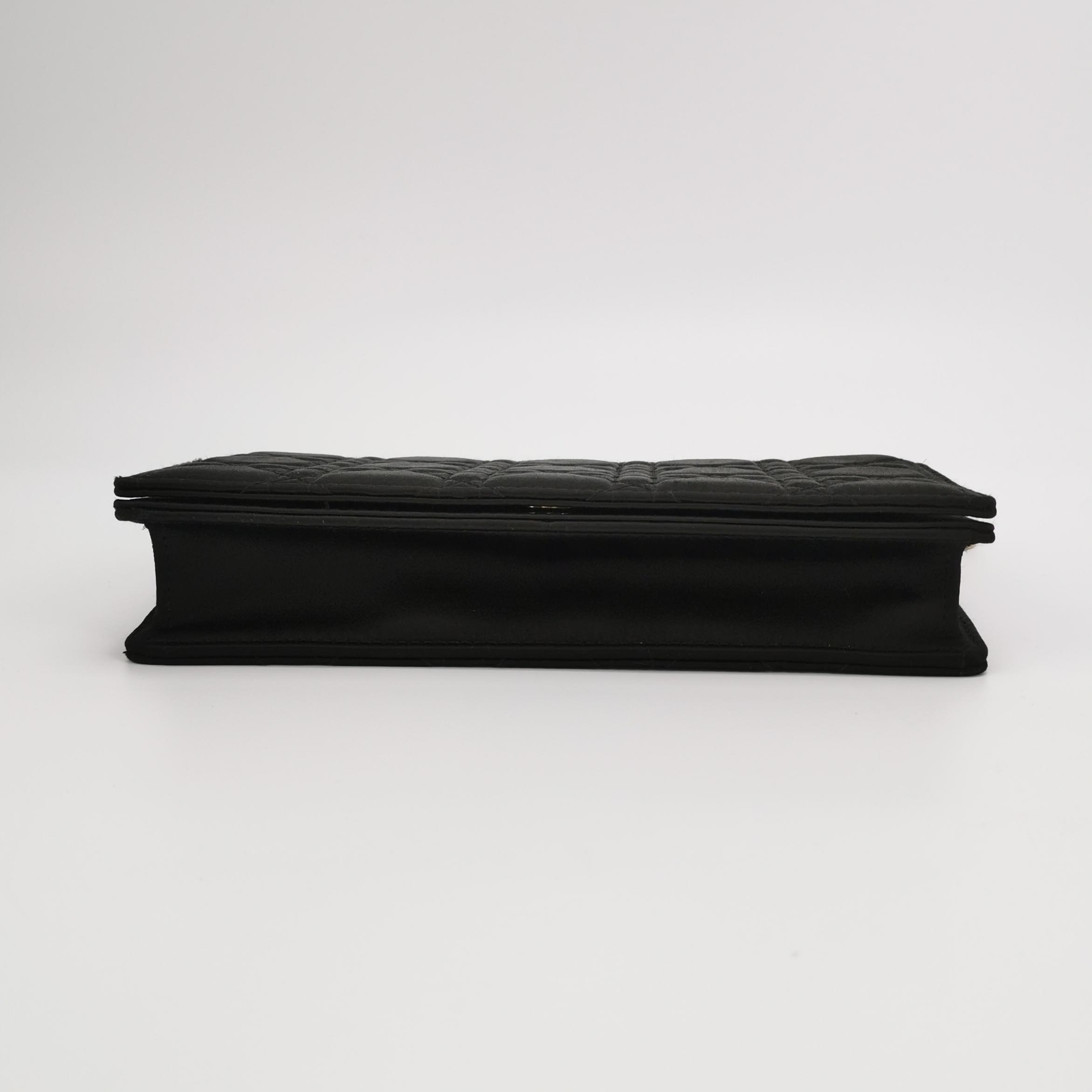 Christian Dior Lady Dior Chain Pouch Cannage Quilt Satin — photo 6 of 11