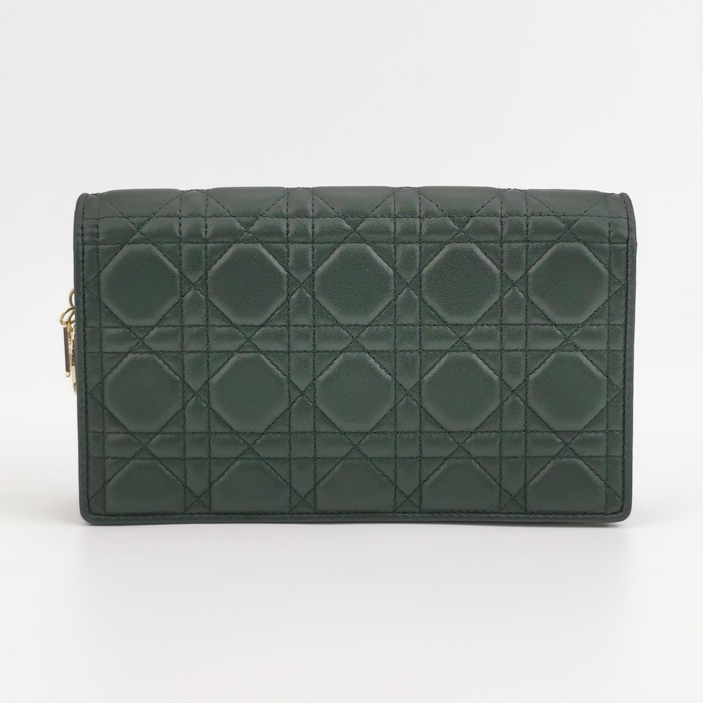 Christian Dior Lady Dior Chain Pouch Cannage Quilt Lambskin — photo 6 of 15