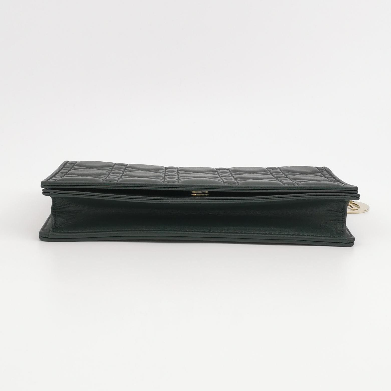 Christian Dior Lady Dior Chain Pouch Cannage Quilt Lambskin — photo 7 of 15