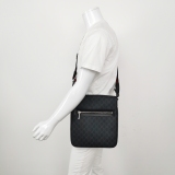 Gucci Web Strap Front Zip Messenger Bag GG Coated Canvas Small — thumbnail 2