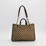 Gucci Horsebit 1955 Chain Tote GG Canvas with Leather Medium — thumbnail 5