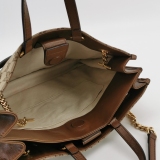 Gucci Horsebit 1955 Chain Tote GG Canvas with Leather Medium — thumbnail 7