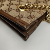 Gucci Horsebit 1955 Chain Tote GG Canvas with Leather Medium — thumbnail 14