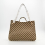 Gucci Horsebit 1955 Chain Tote GG Canvas with Leather Large — thumbnail 5