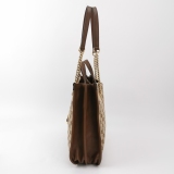 Gucci Horsebit 1955 Chain Tote GG Canvas with Leather Medium — thumbnail 4