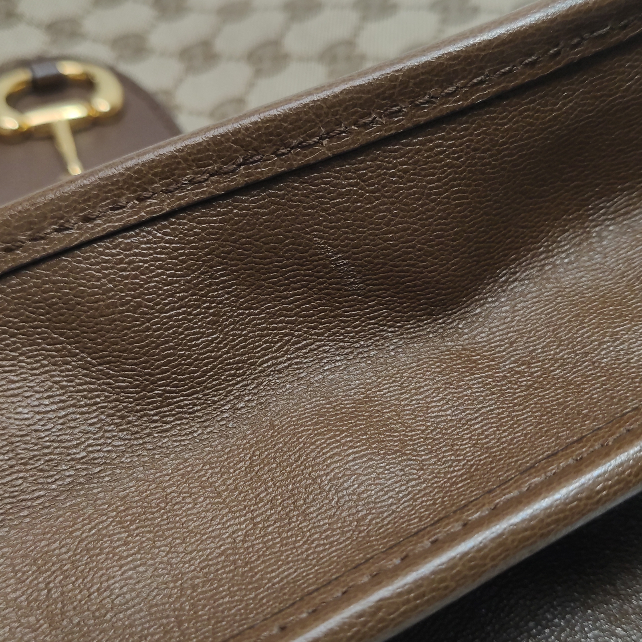 Gucci Horsebit 1955 Chain Tote GG Canvas with Leather Medium — photo 9 of 16
