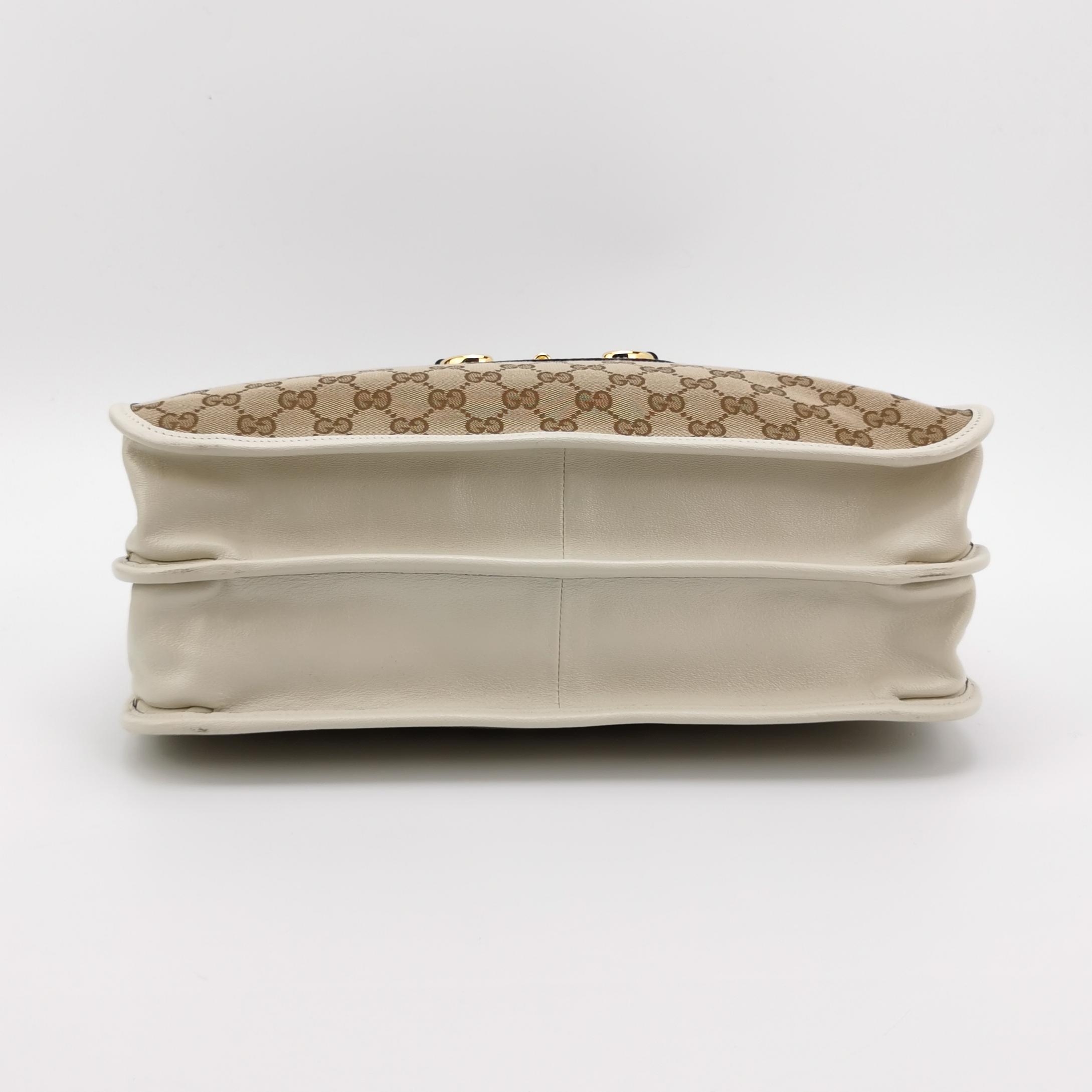 Gucci Horsebit 1955 Chain Tote GG Canvas with Leather Medium — photo 6 of 12