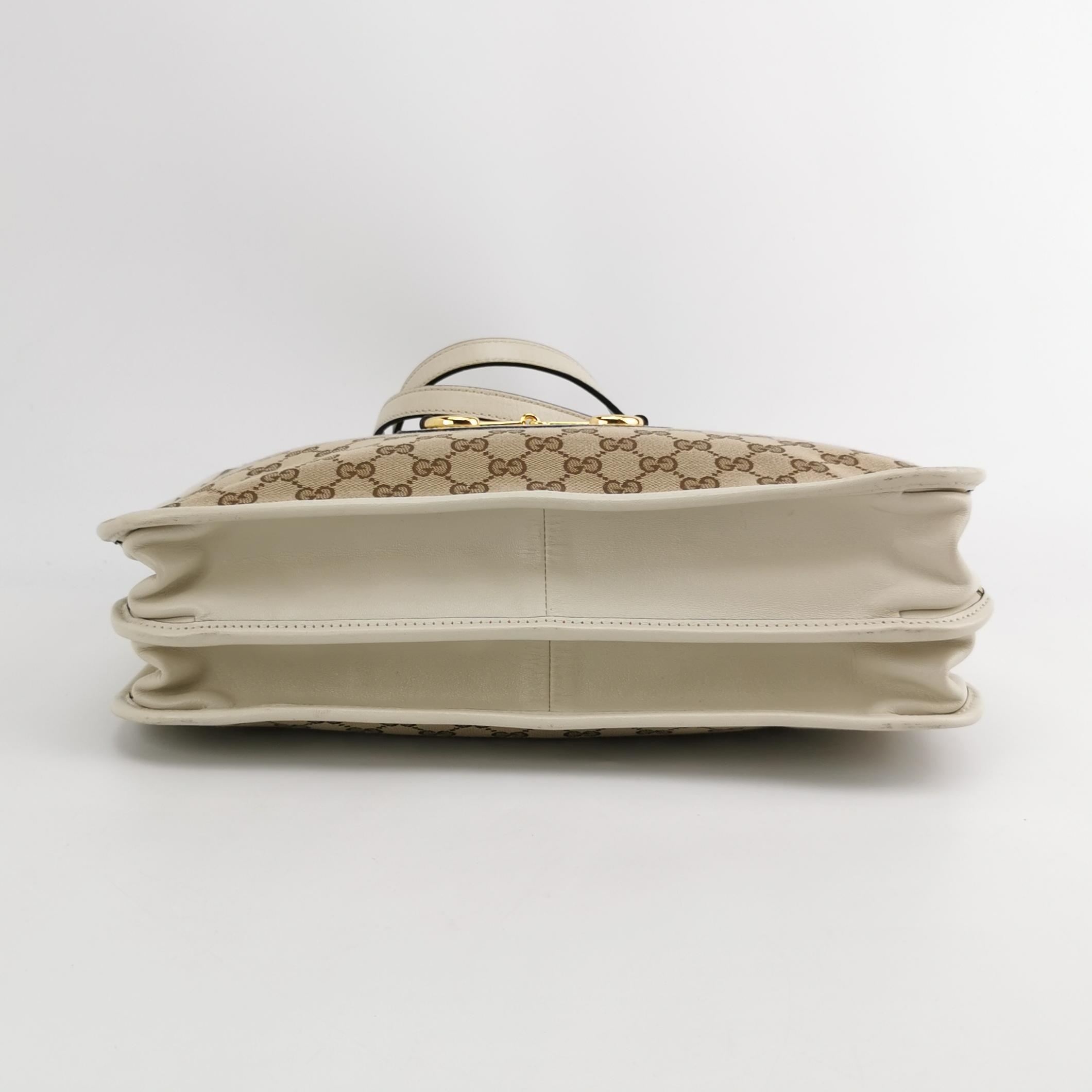 Gucci Horsebit 1955 Chain Tote GG Canvas with Leather Medium — photo 5 of 10