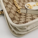 Gucci Horsebit 1955 Chain Tote GG Canvas with Leather Medium — thumbnail 9