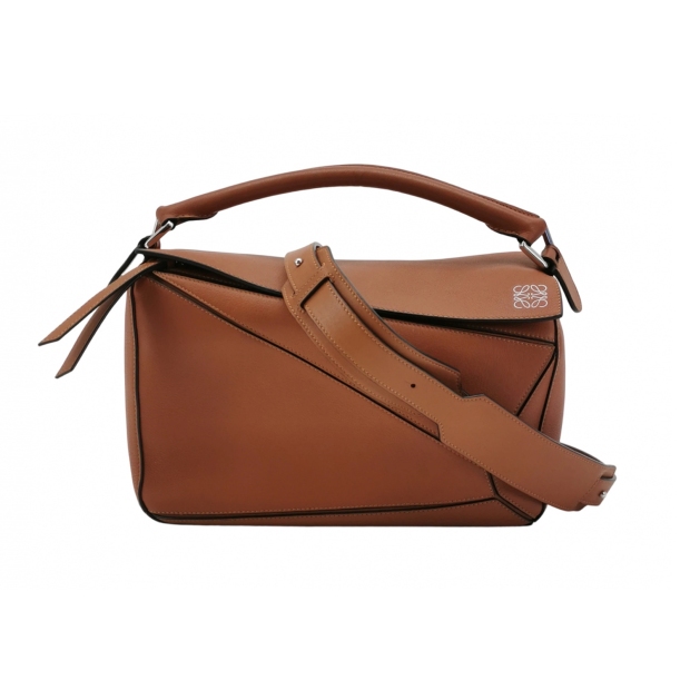 Loewe Puzzle Bag Leather Medium — pre-owned, Vierlot