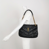 Saint Laurent(YSL) Loulou Puffer Shoulder Bag Quilted Leather Medium — thumbnail 2