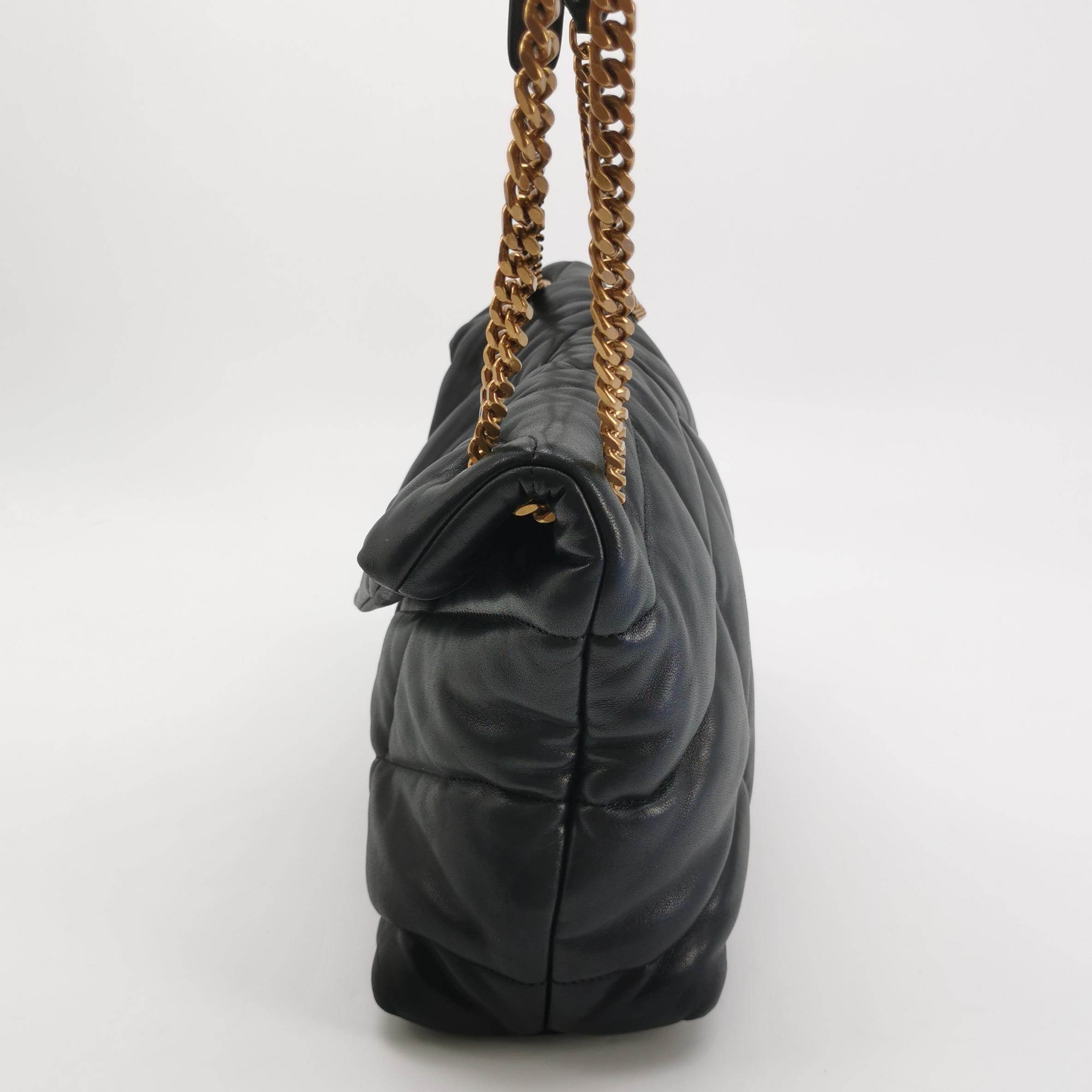 Saint Laurent(YSL) Loulou Puffer Shoulder Bag Quilted Leather Medium — photo 3 of 18