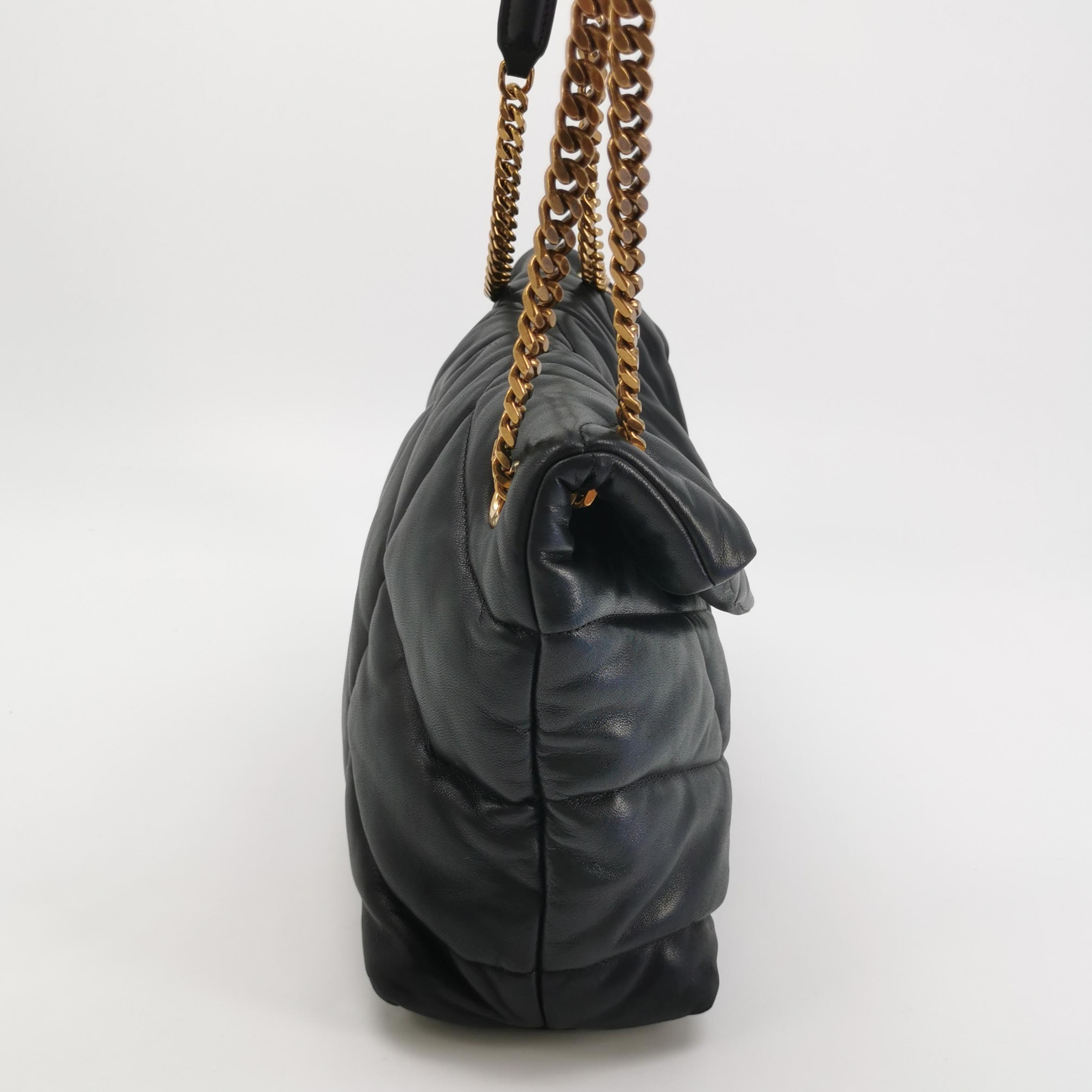Saint Laurent(YSL) Loulou Puffer Shoulder Bag Quilted Leather Medium — photo 4 of 18