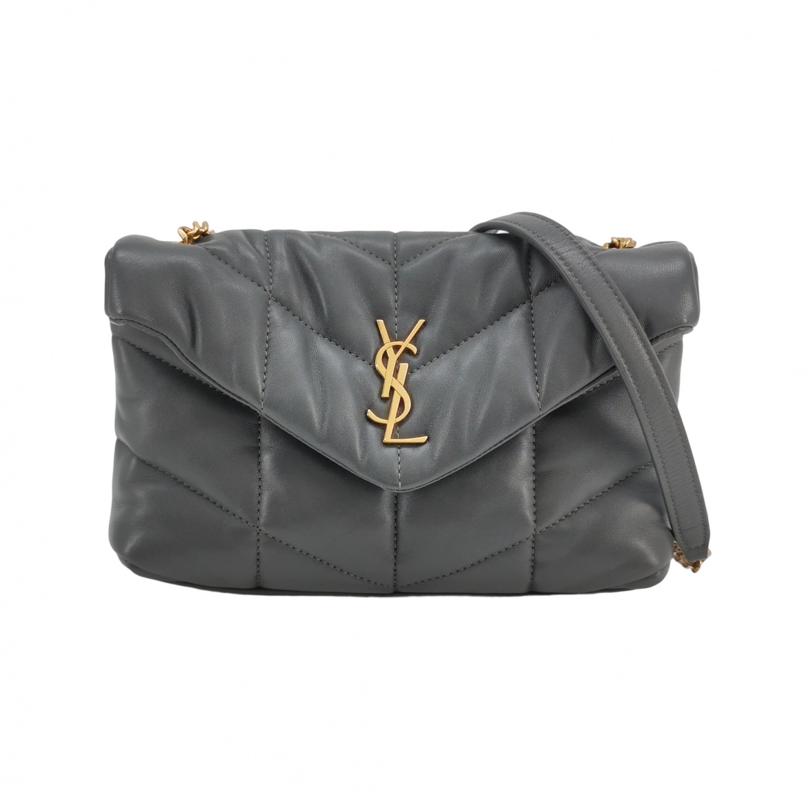Saint Laurent(YSL) Loulou Puffer Shoulder Bag Quilted Leather Mini — photo 1 of 17