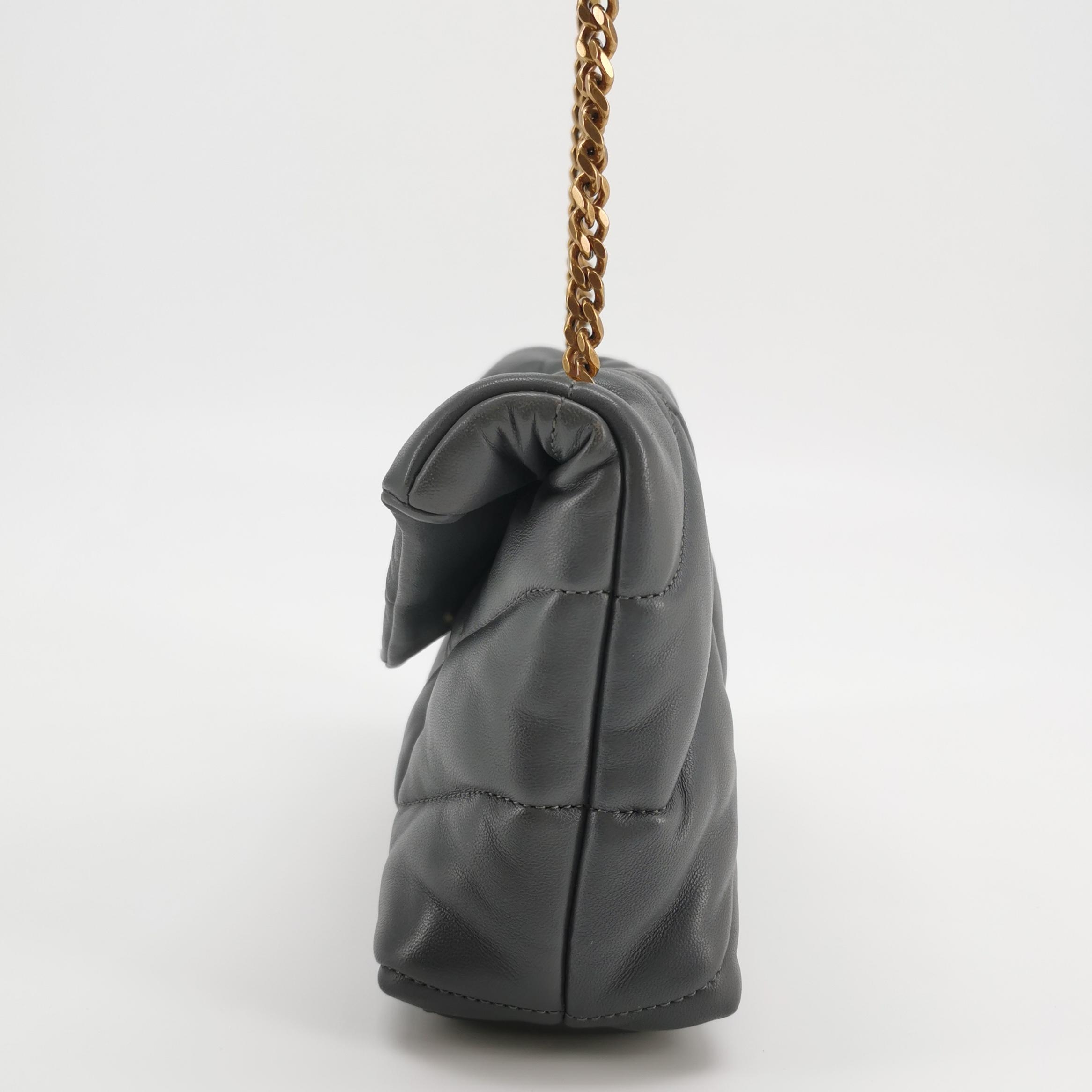 Saint Laurent(YSL) Loulou Puffer Shoulder Bag Quilted Leather Mini — photo 3 of 17