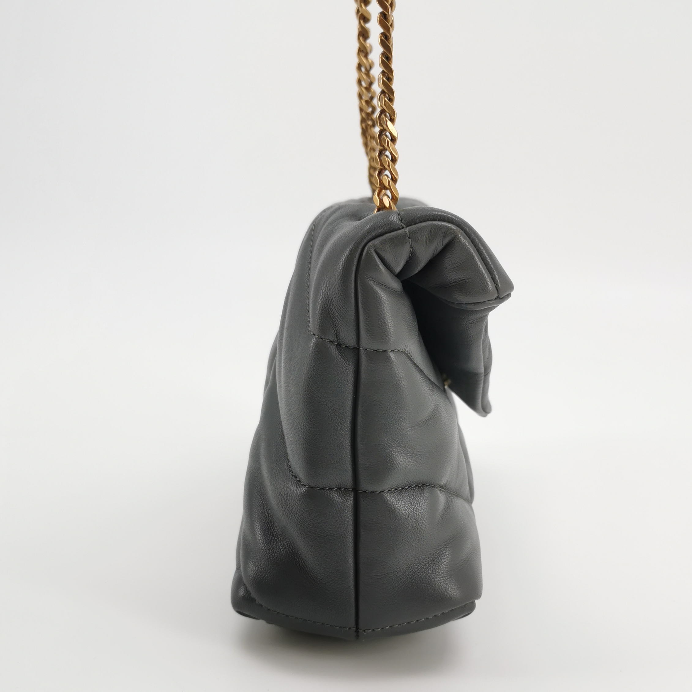 Saint Laurent(YSL) Loulou Puffer Shoulder Bag Quilted Leather Mini — photo 4 of 17