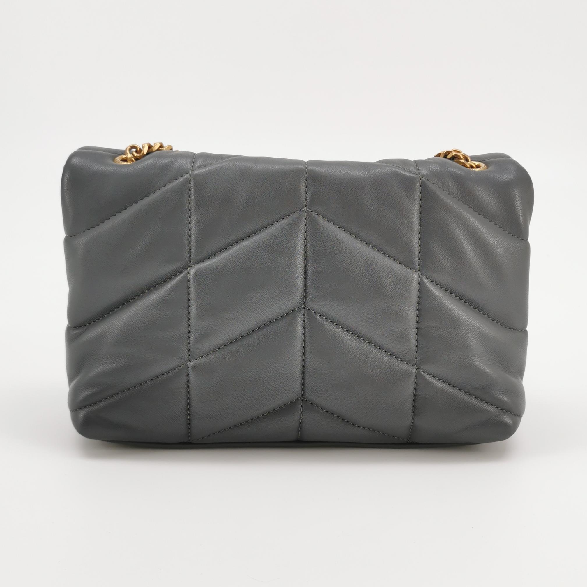 Saint Laurent(YSL) Loulou Puffer Shoulder Bag Quilted Leather Mini — photo 5 of 17