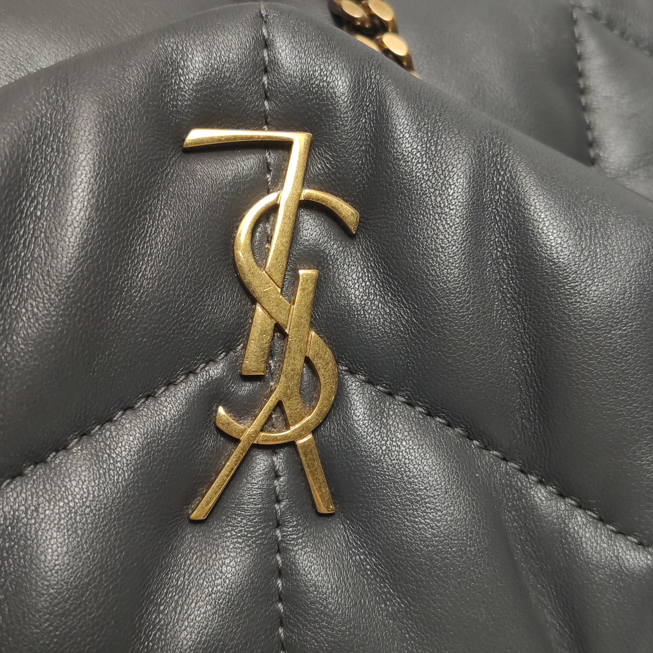 Saint Laurent(YSL) Loulou Puffer Shoulder Bag Quilted Leather Mini — photo 9 of 17