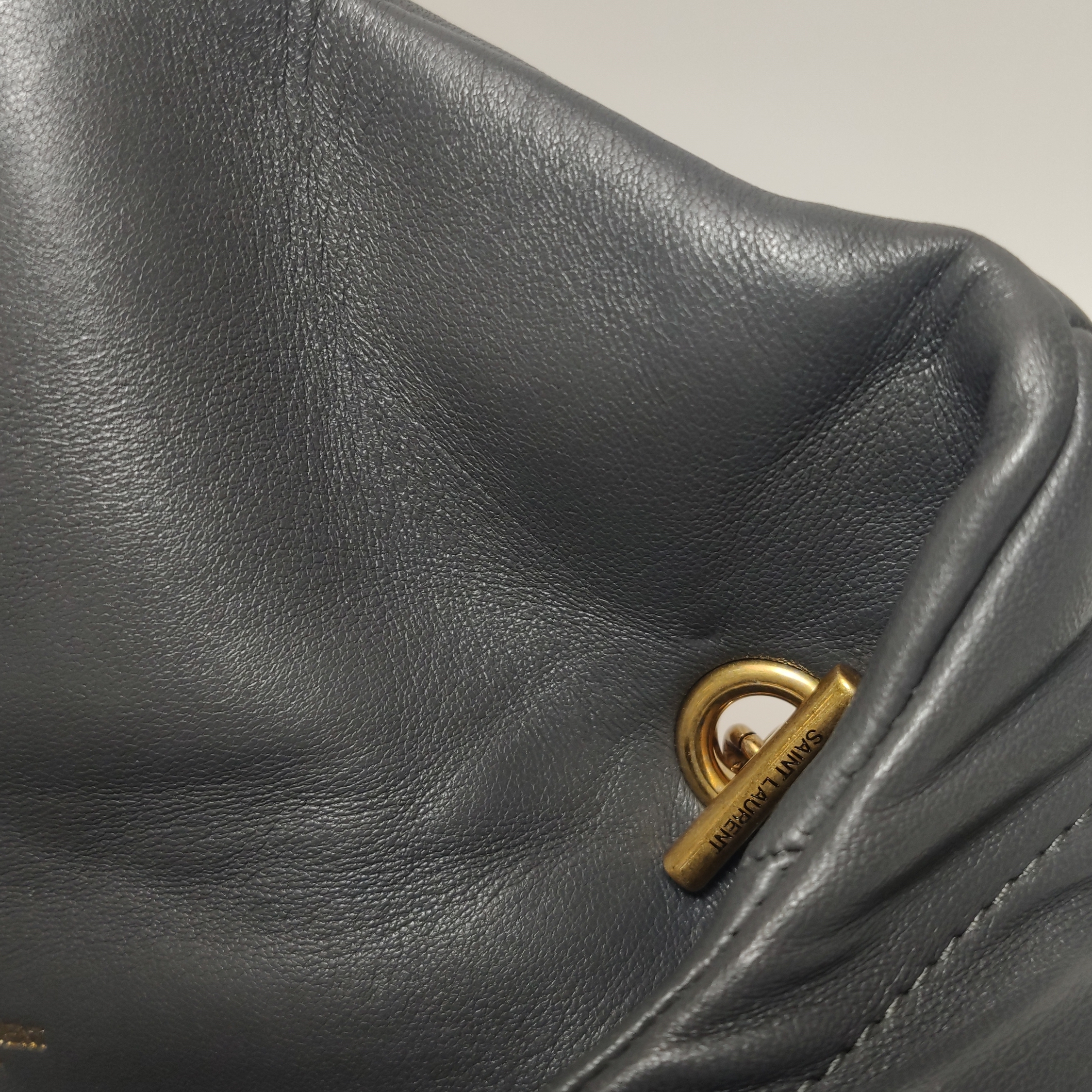 Saint Laurent(YSL) Loulou Puffer Shoulder Bag Quilted Leather Mini — photo 16 of 17