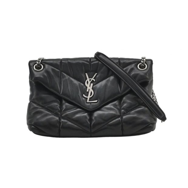 Saint Laurent(YSL) Loulou Puffer Shoulder Bag Quilted Leather Small — pre-owned, Vierlot