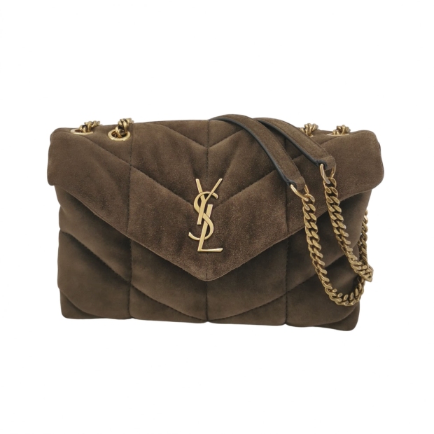 Saint Laurent(YSL) Loulou Puffer Shoulder Bag Quilted Leather Mini — pre-owned, Vierlot