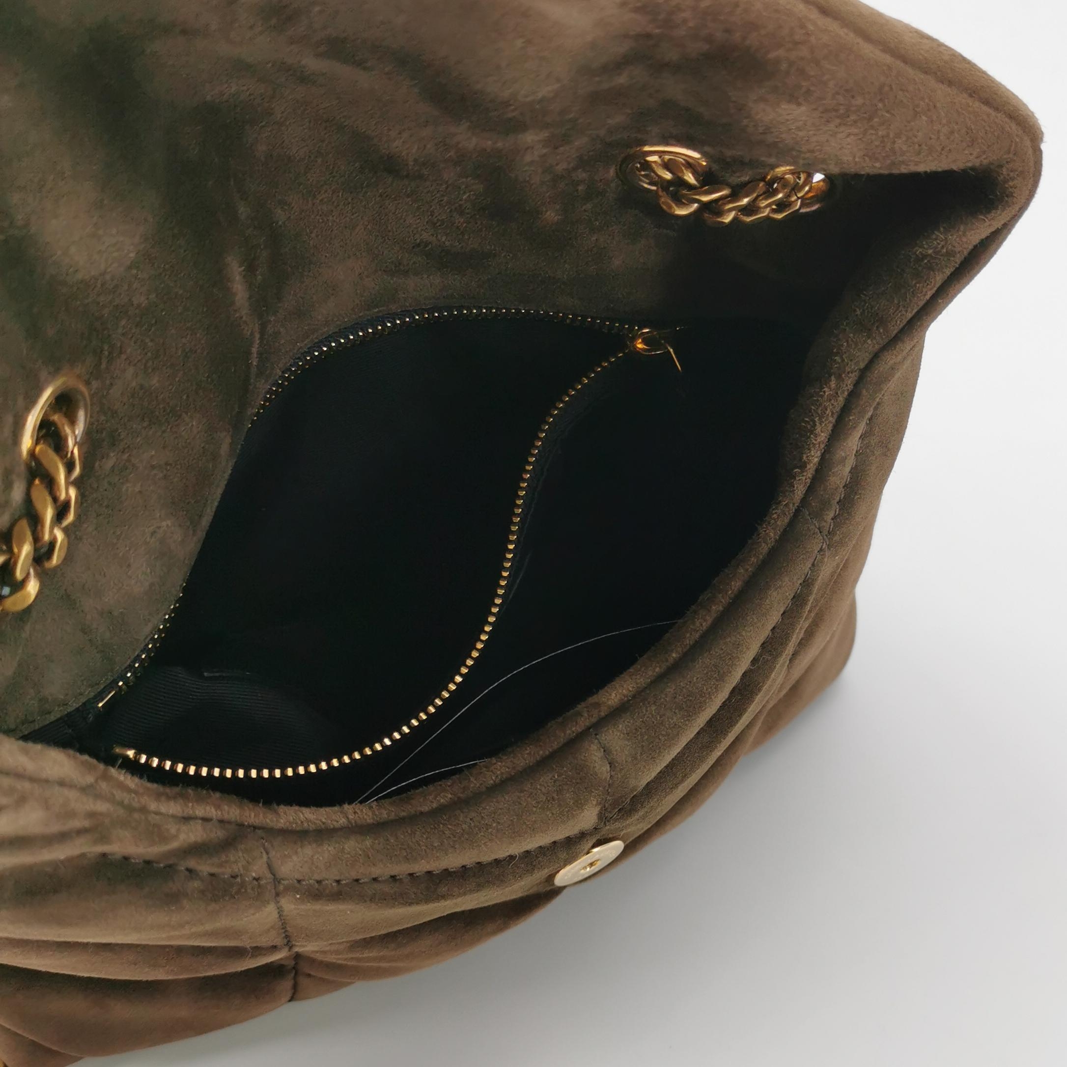 Saint Laurent(YSL) Loulou Puffer Shoulder Bag Quilted Leather Mini — photo 8 of 12