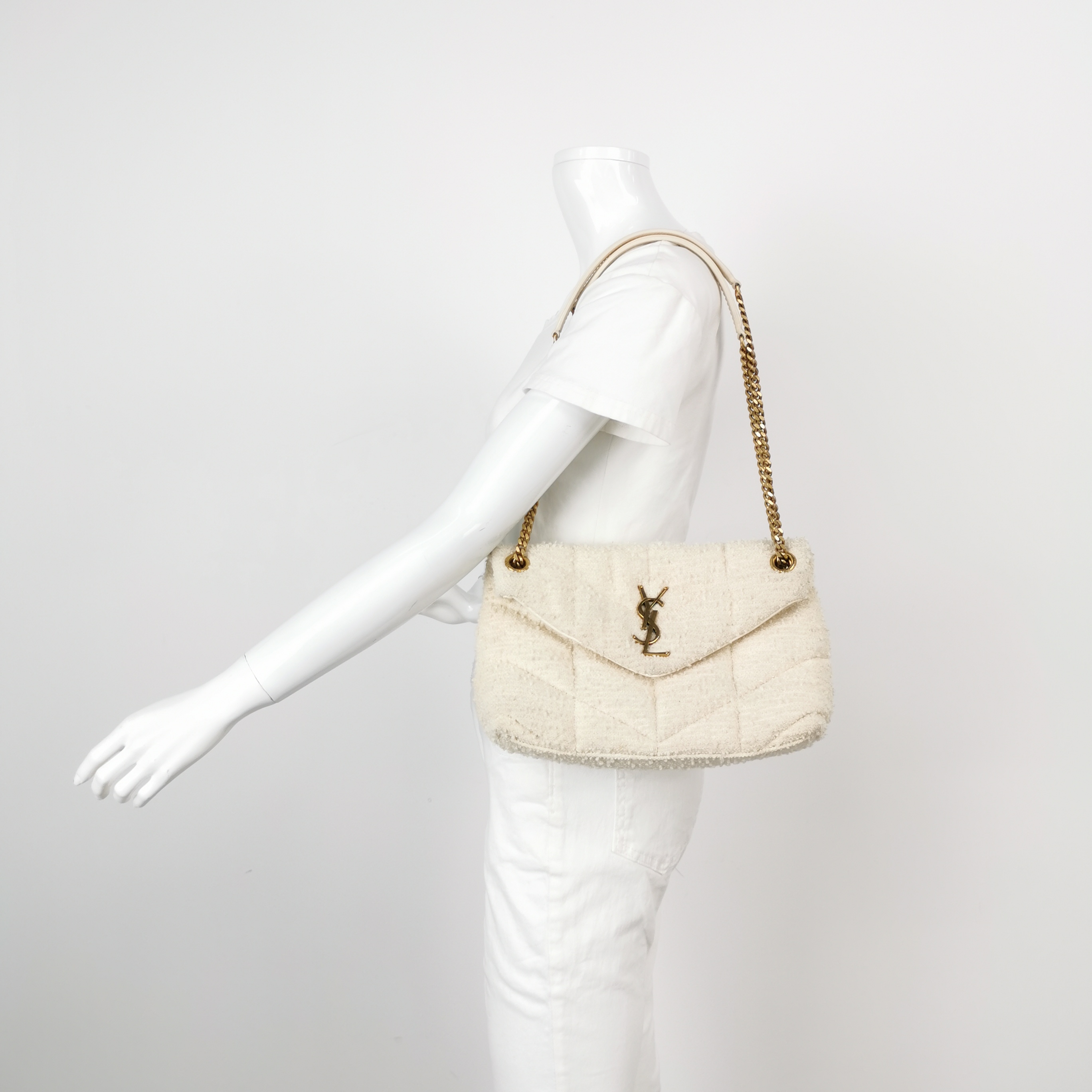 Saint Laurent(YSL) Loulou Puffer Shoulder Bag Quilted Leather Small — alternate view