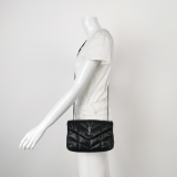 Saint Laurent(YSL) Loulou Puffer Shoulder Bag Quilted Leather Mini — thumbnail 2