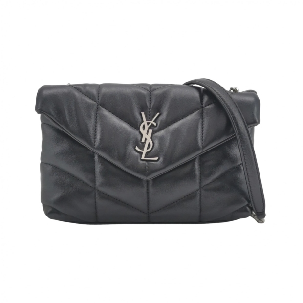 Saint Laurent(YSL) Loulou Puffer Shoulder Bag Quilted Leather Mini — pre-owned, Vierlot