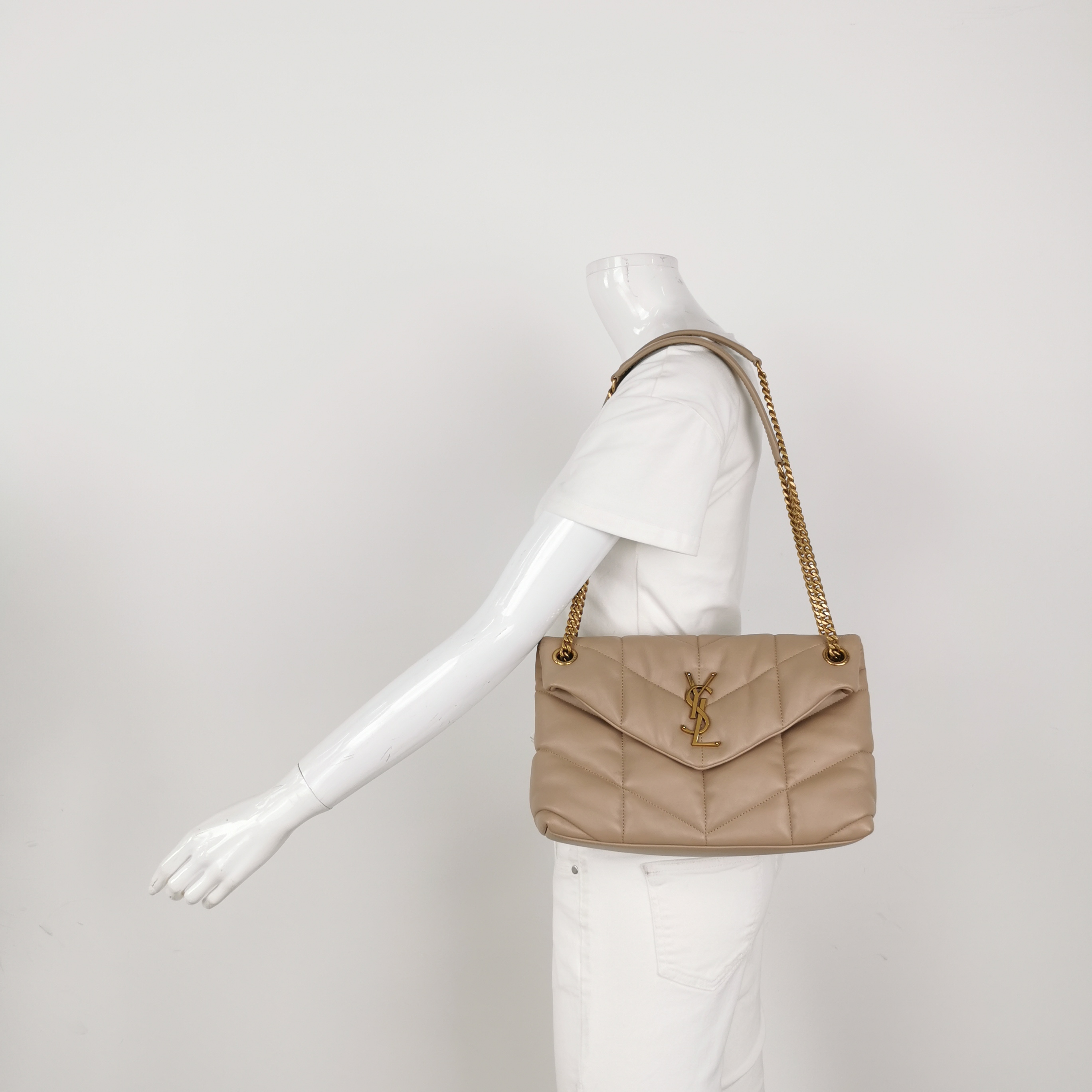 Saint Laurent(YSL) Loulou Puffer Shoulder Bag Quilted Leather Small — alternate view