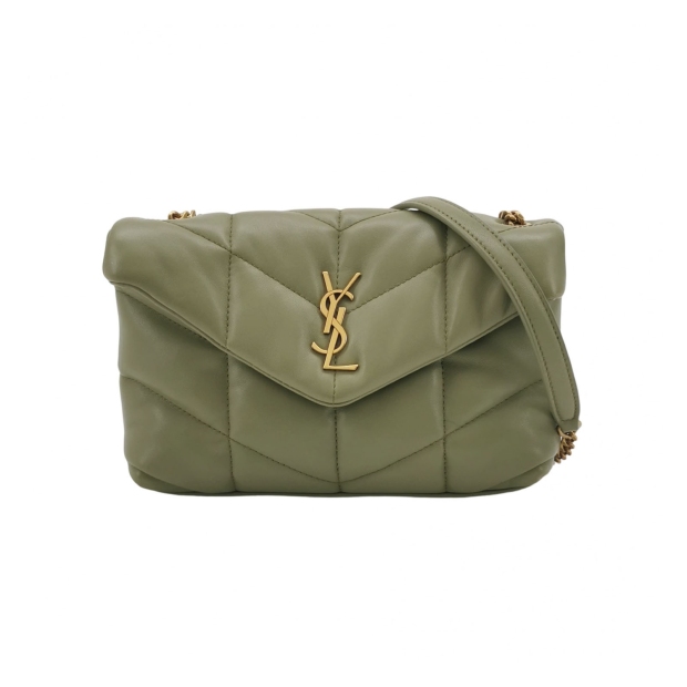 Saint Laurent(YSL) Loulou Puffer Shoulder Bag Quilted Leather Mini — pre-owned, Vierlot