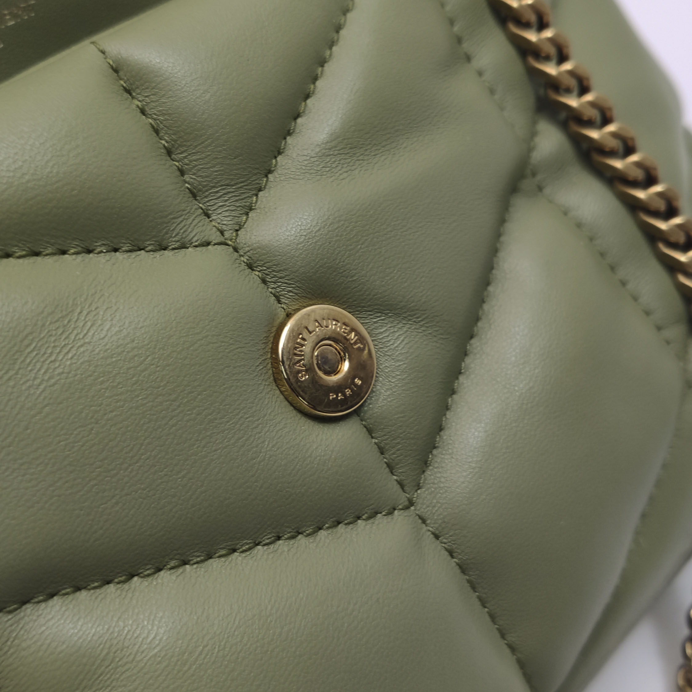 Saint Laurent(YSL) Loulou Puffer Shoulder Bag Quilted Leather Mini — photo 15 of 16