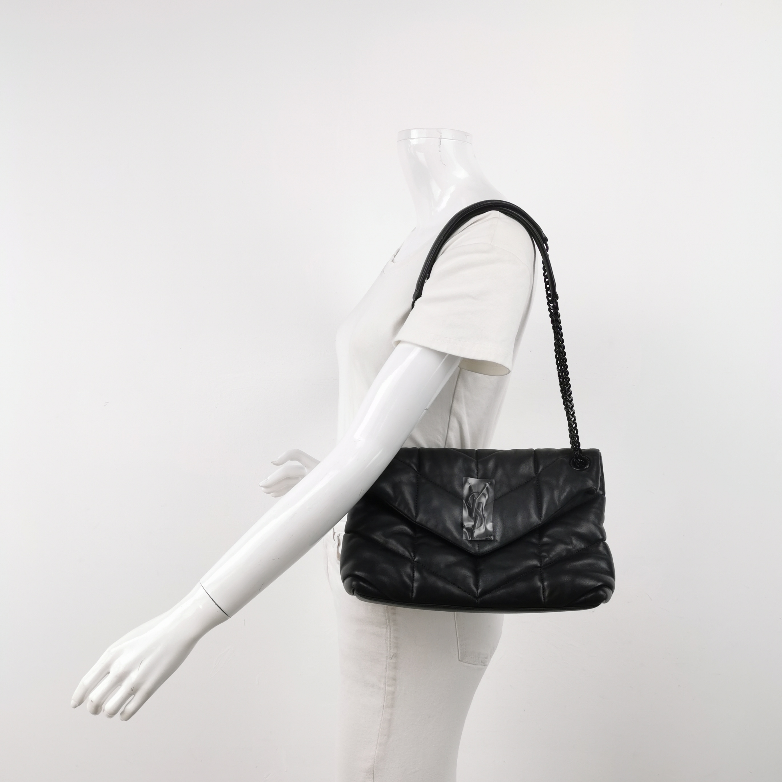 Saint Laurent(YSL) Loulou Puffer Shoulder Bag Quilted Leather Small — alternate view