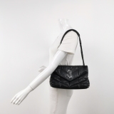 Saint Laurent(YSL) Loulou Puffer Shoulder Bag Quilted Leather Small — thumbnail 2