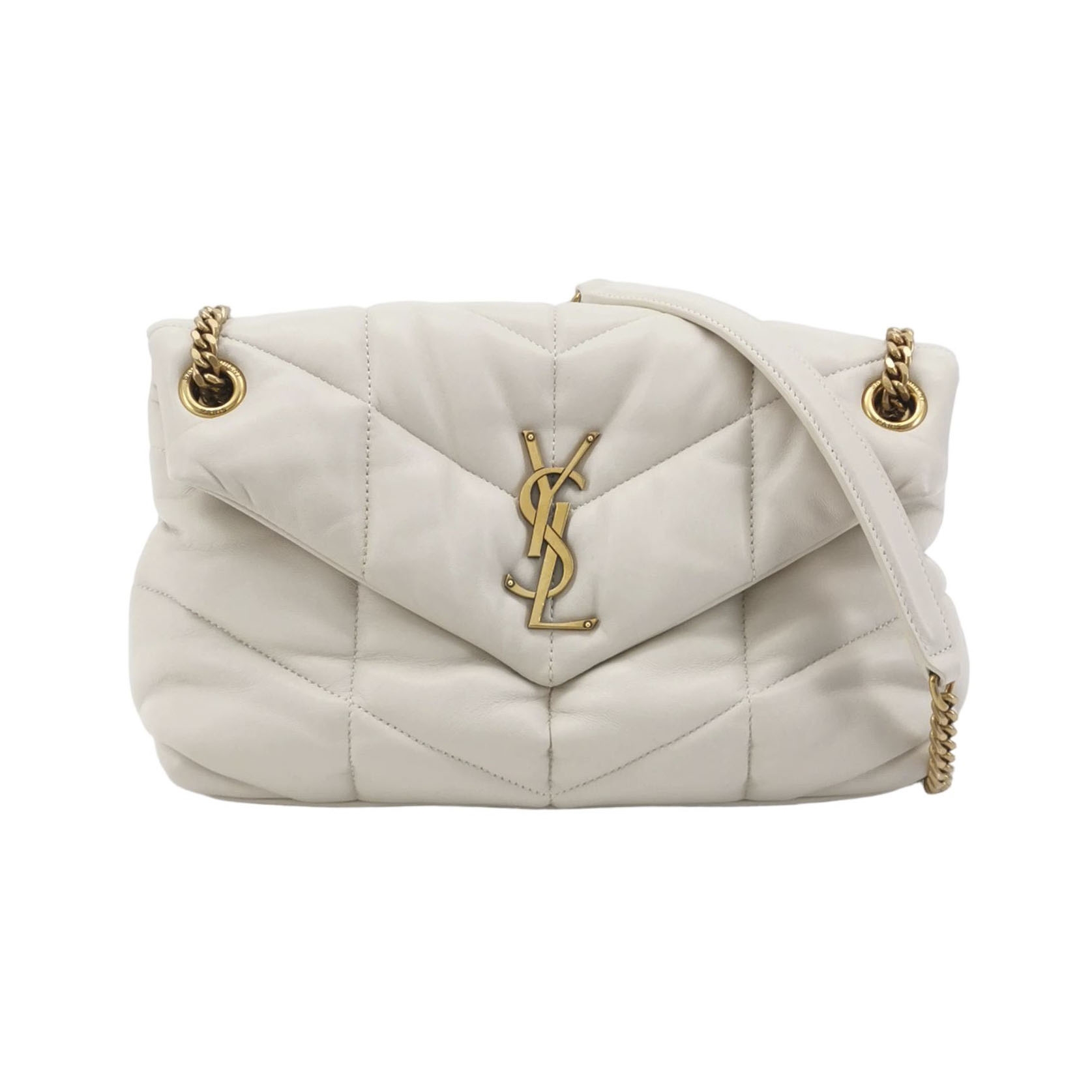 Saint Laurent(YSL) Loulou Puffer Shoulder Bag Quilted Leather Small — photo 1 of 16