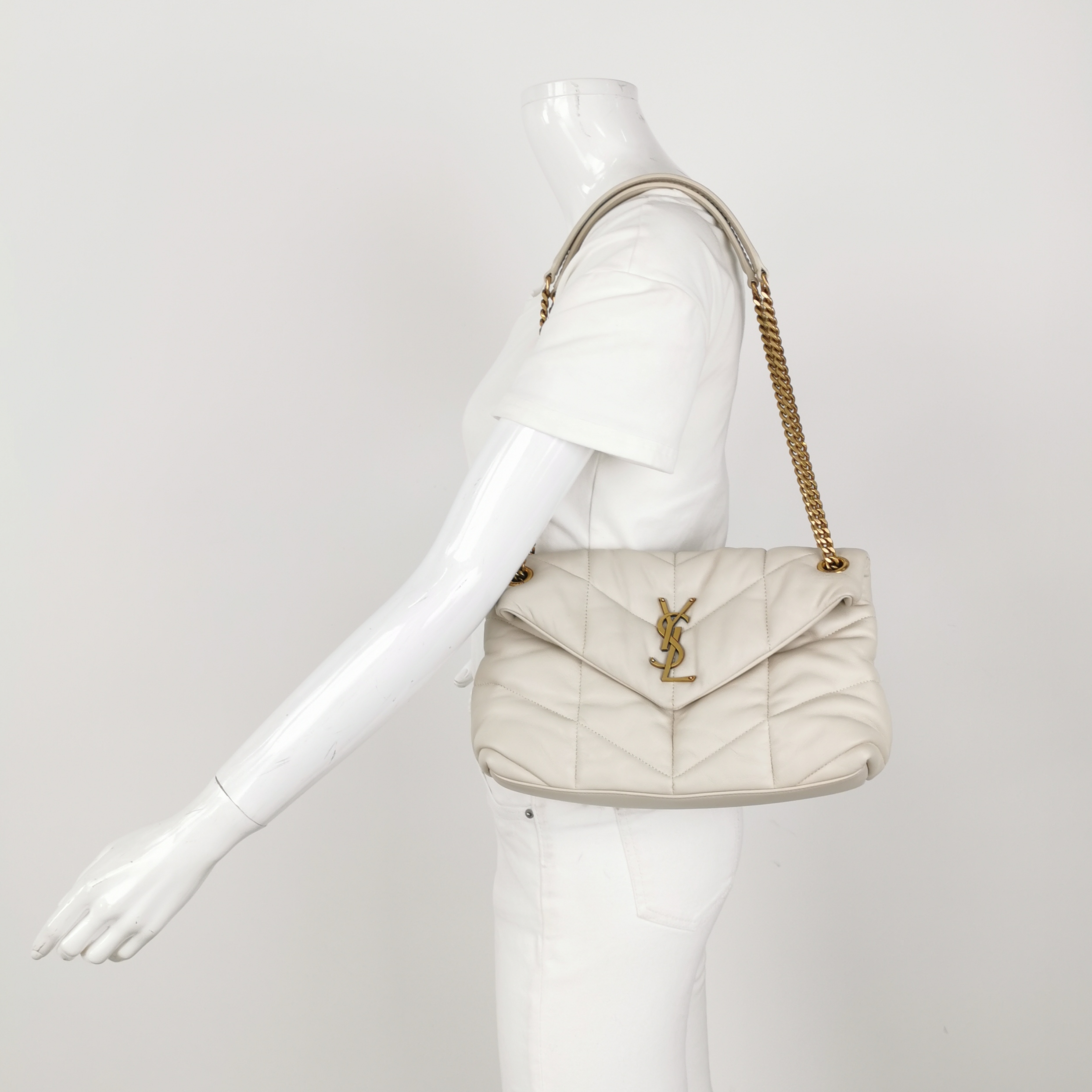 Saint Laurent(YSL) Loulou Puffer Shoulder Bag Quilted Leather Small — alternate view