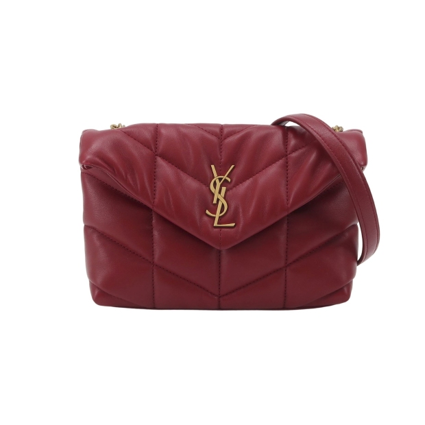 Saint Laurent(YSL) Loulou Puffer Shoulder Bag Quilted Leather Mini — pre-owned, Vierlot