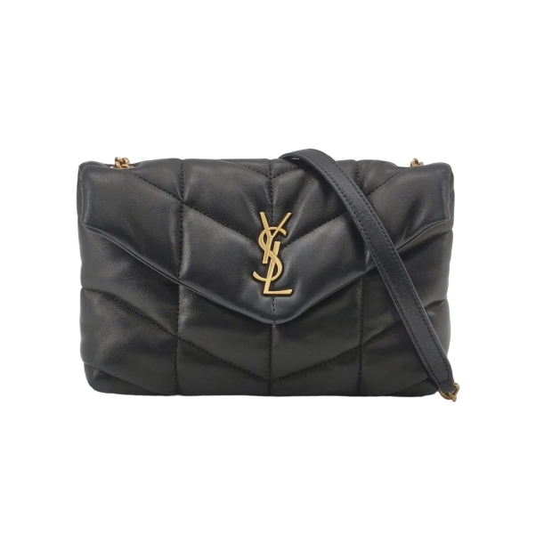 Saint Laurent(YSL) Loulou Puffer Shoulder Bag Quilted Leather Mini — pre-owned, Vierlot