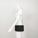 Saint Laurent(YSL) Loulou Puffer Shoulder Bag Quilted Leather Mini — thumbnail 2