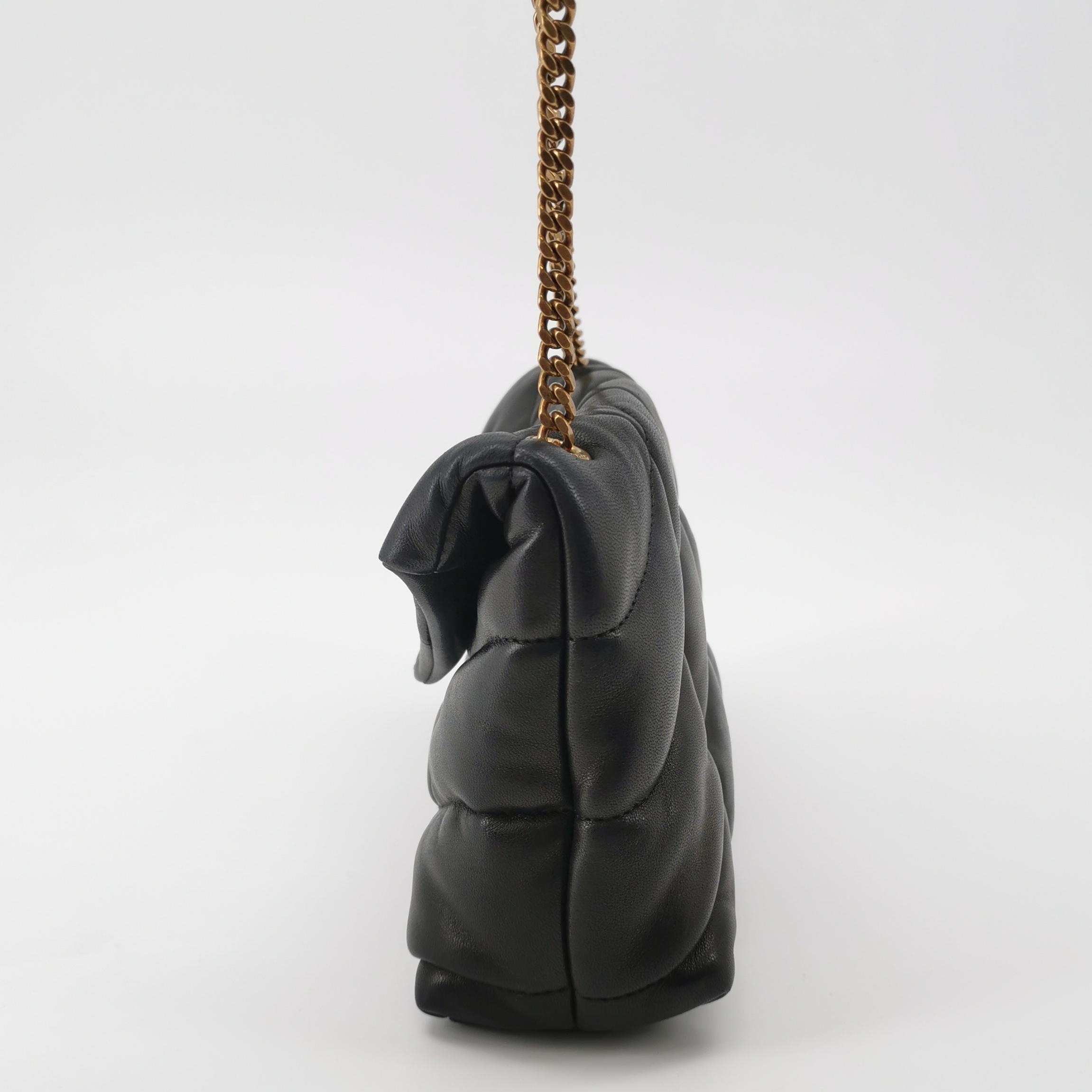 Saint Laurent(YSL) Loulou Puffer Shoulder Bag Quilted Leather Mini — photo 3 of 17