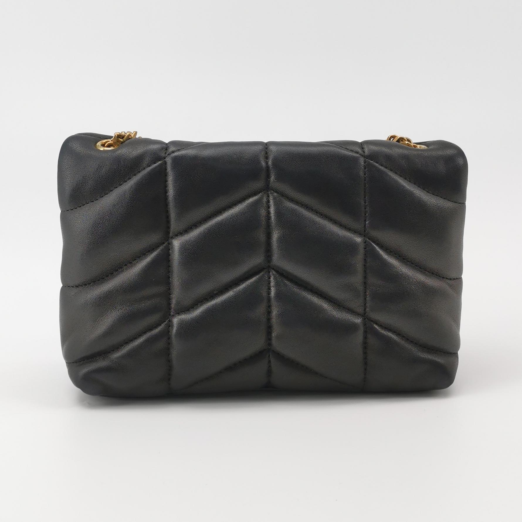 Saint Laurent(YSL) Loulou Puffer Shoulder Bag Quilted Leather Mini — photo 5 of 17