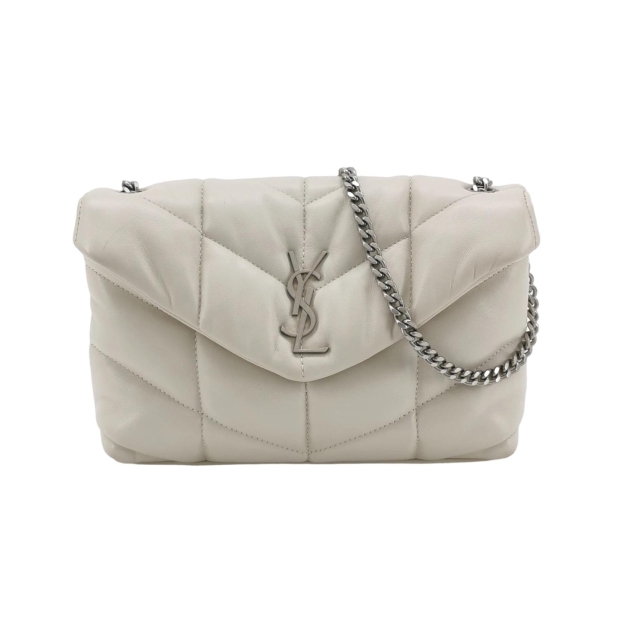 Saint Laurent(YSL) Loulou Puffer Shoulder Bag Quilted Leather Mini — pre-owned, Vierlot