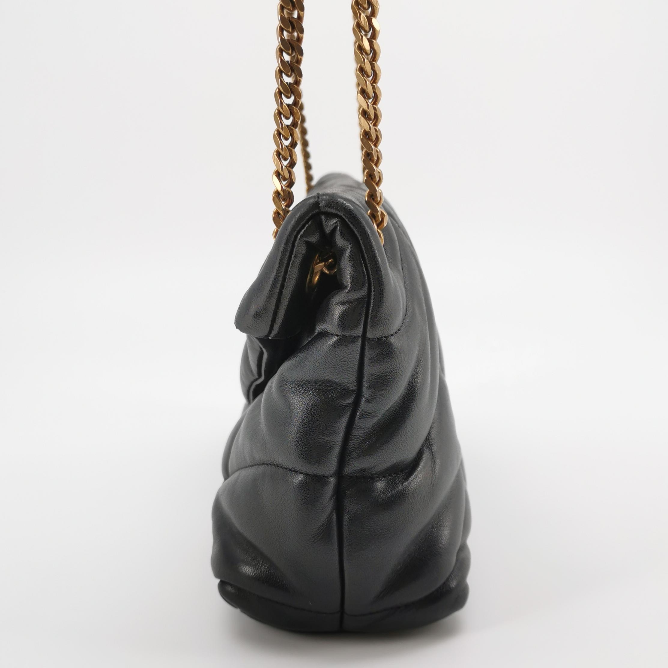 Saint Laurent(YSL) Loulou Puffer Shoulder Bag Quilted Leather Small — photo 3 of 17