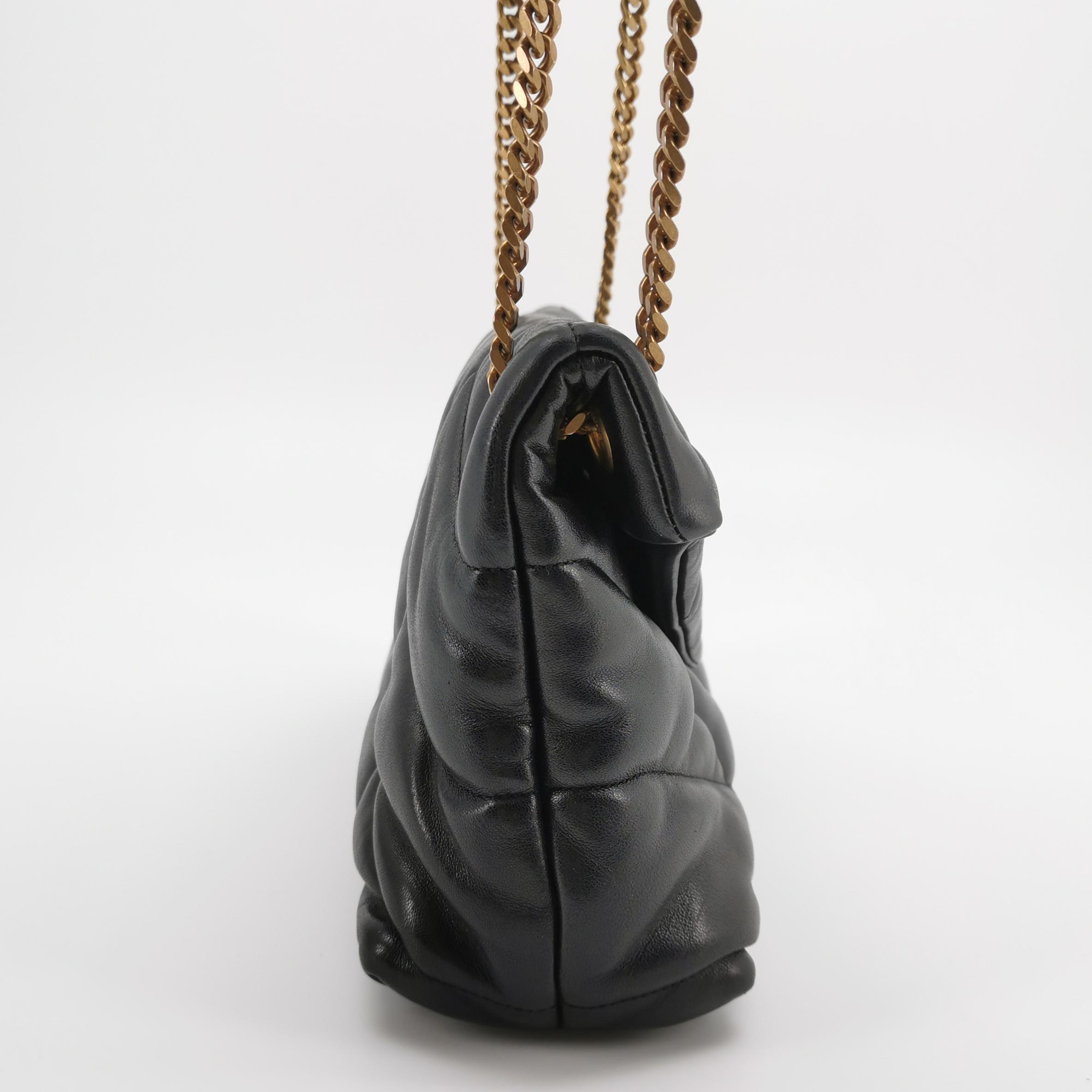 Saint Laurent(YSL) Loulou Puffer Shoulder Bag Quilted Leather Small — photo 4 of 17