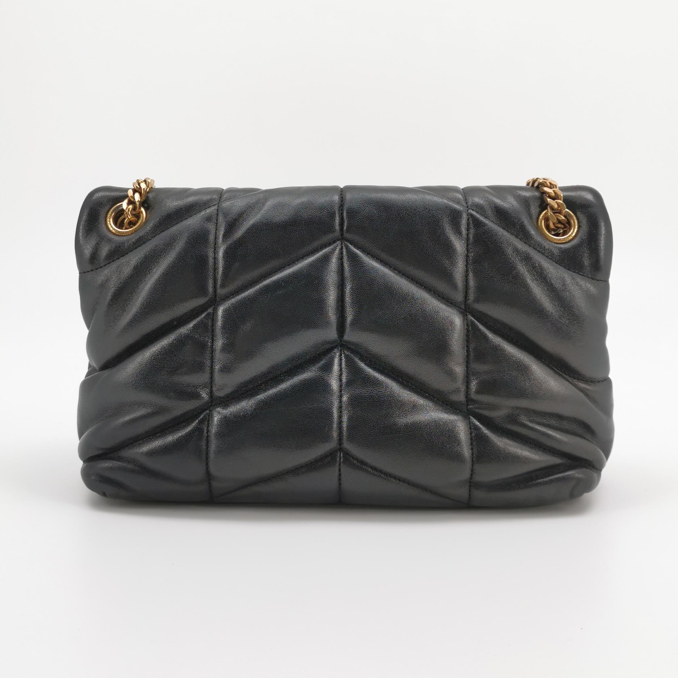 Saint Laurent(YSL) Loulou Puffer Shoulder Bag Quilted Leather Small — photo 5 of 17