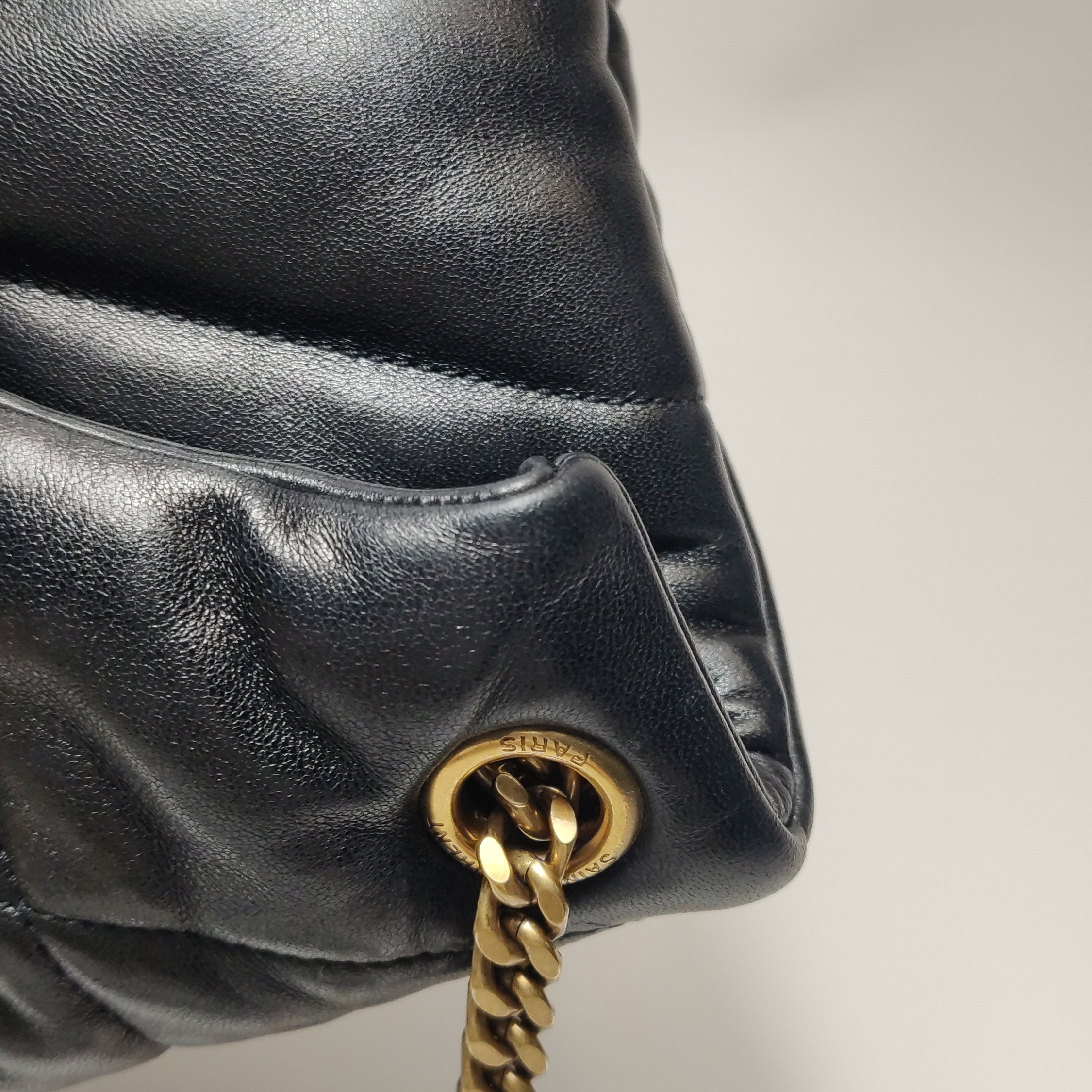 Saint Laurent(YSL) Loulou Puffer Shoulder Bag Quilted Leather Small — photo 12 of 17