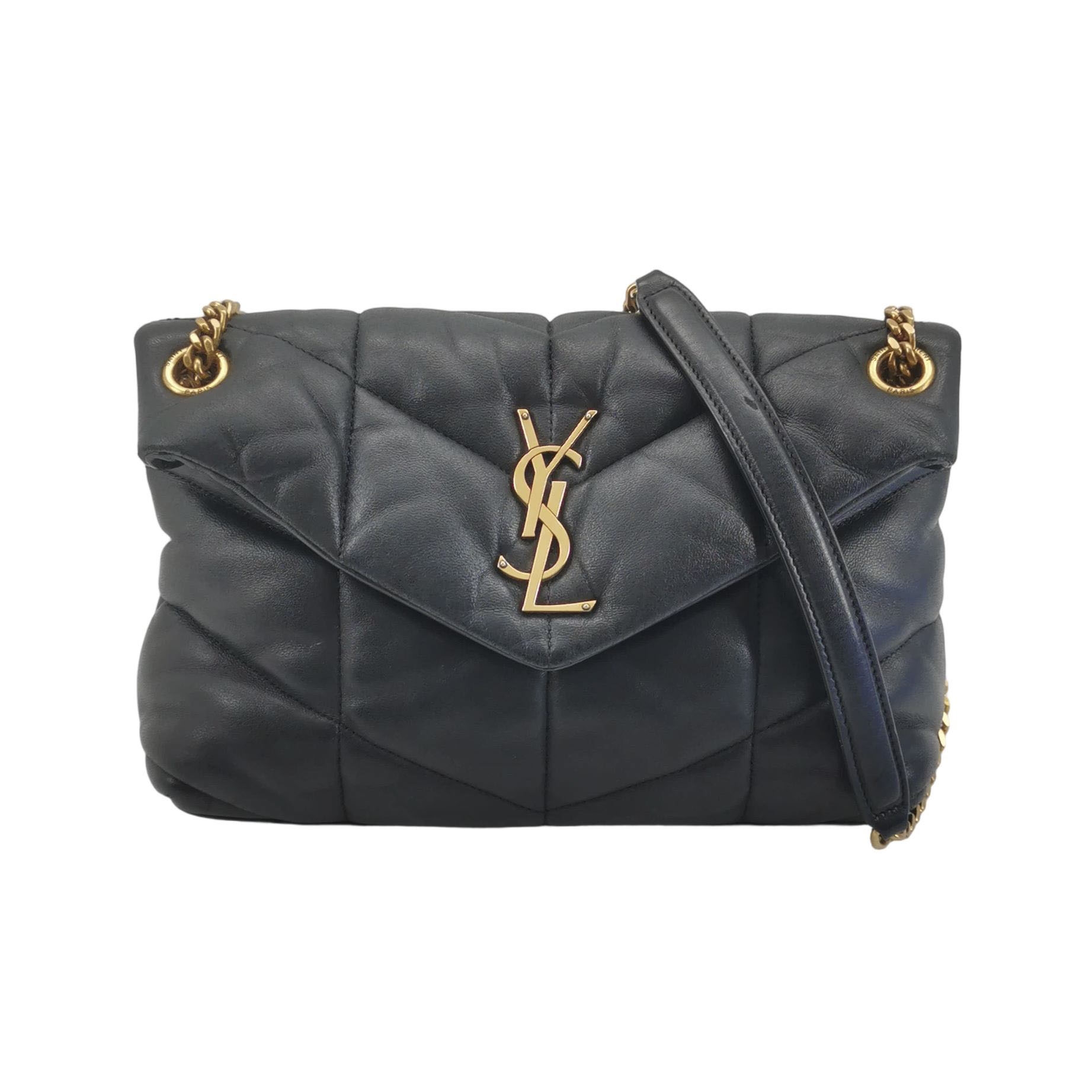 Saint Laurent(YSL) Loulou Puffer Shoulder Bag Quilted Leather Small — photo 1 of 15