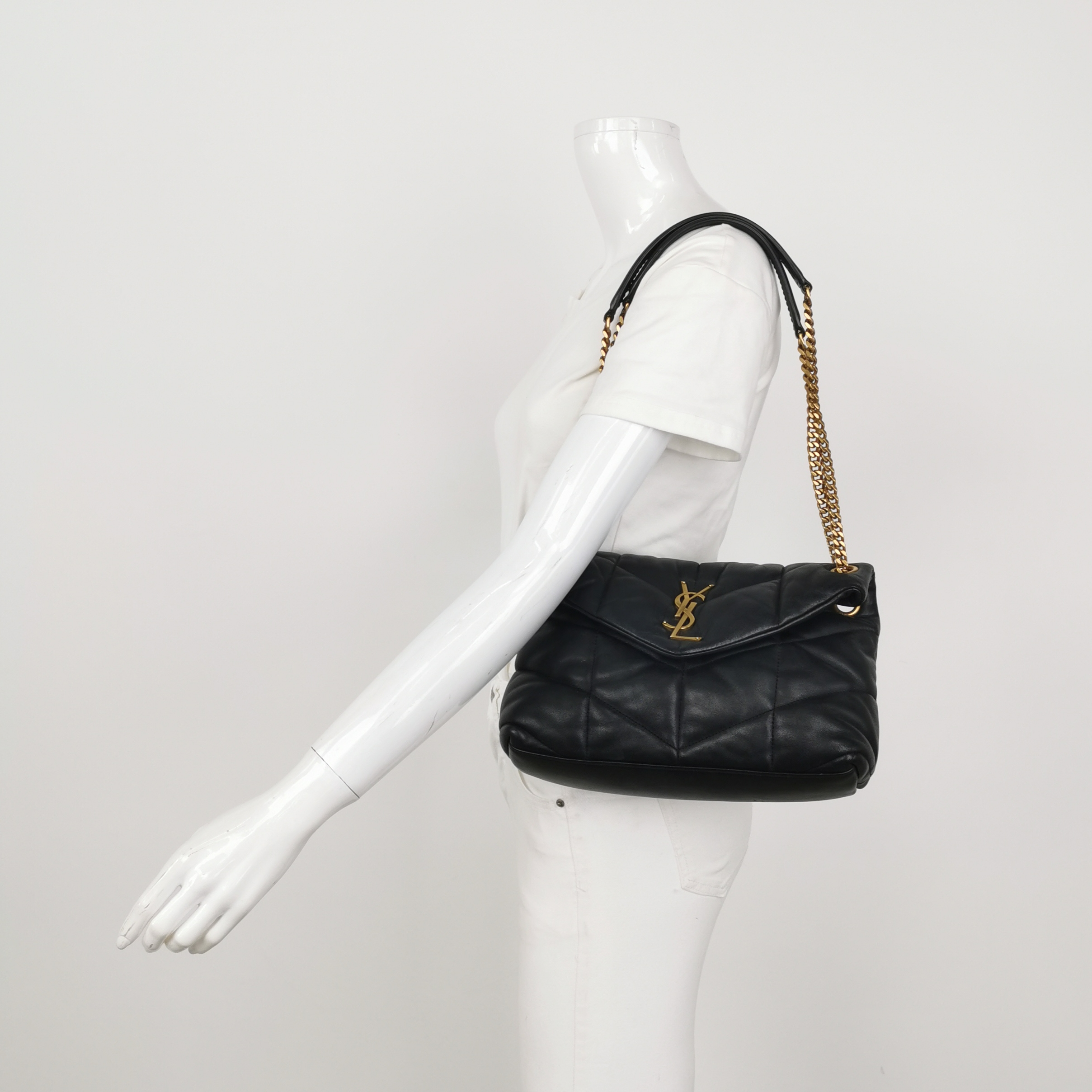 Saint Laurent(YSL) Loulou Puffer Shoulder Bag Quilted Leather Small — alternate view
