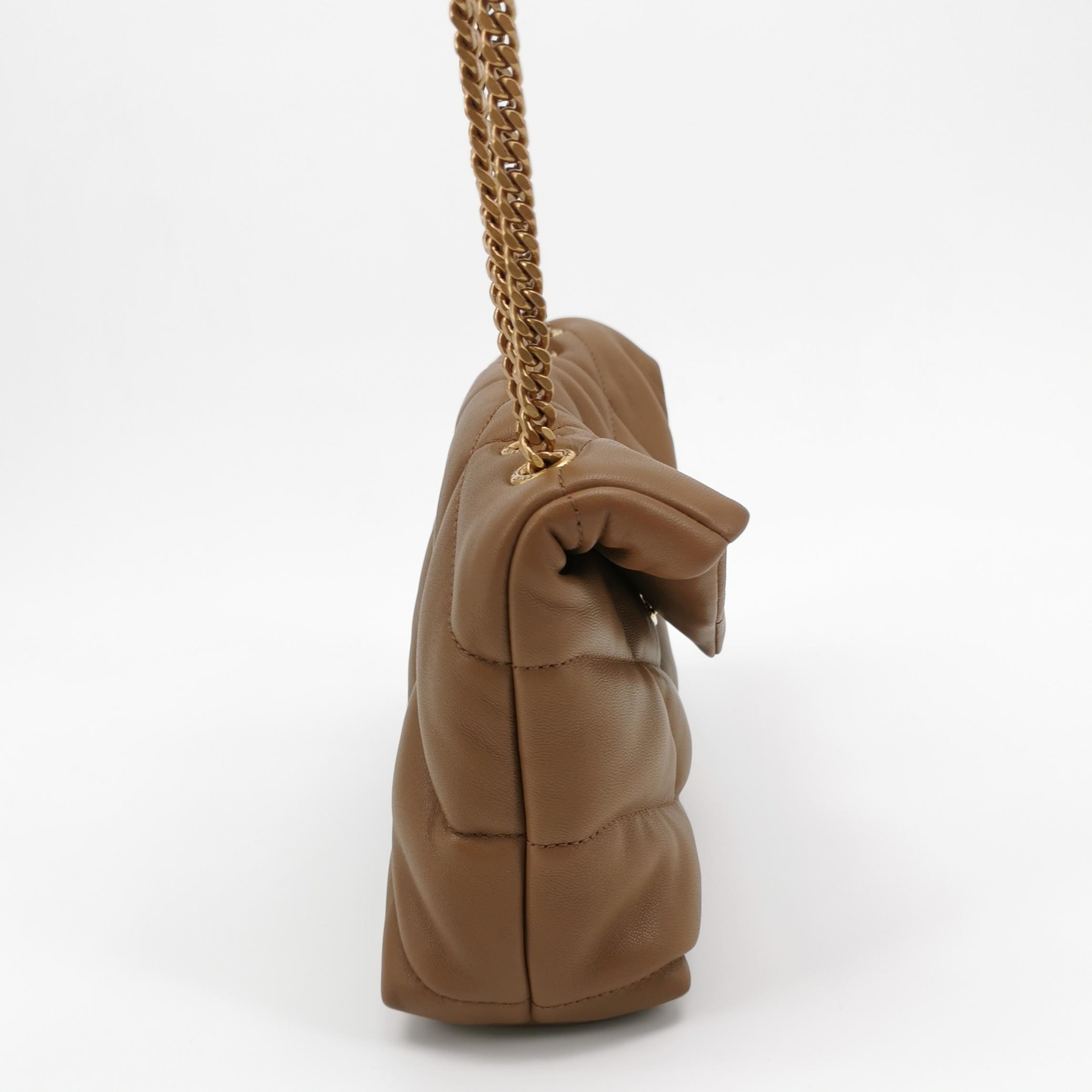Saint Laurent(YSL) Loulou Puffer Shoulder Bag Quilted Leather Mini — photo 4 of 13